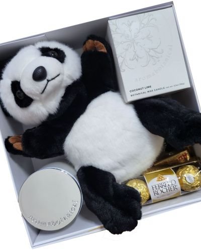 Panda with Coconut Lime Wax Candle