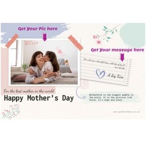 Mothers Day Message With Photo on 4"x6" Photo Paper