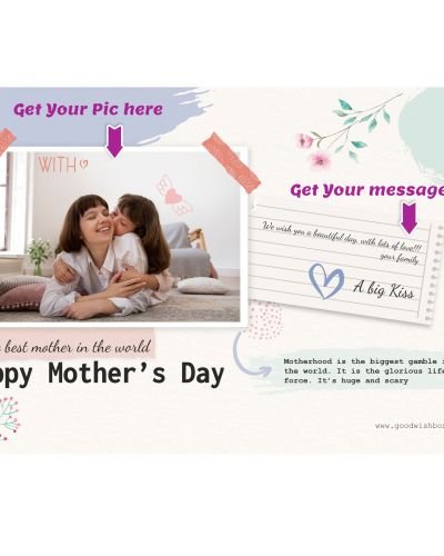 Mothers Day Message With Photo on 4″x6″ Photo Paper