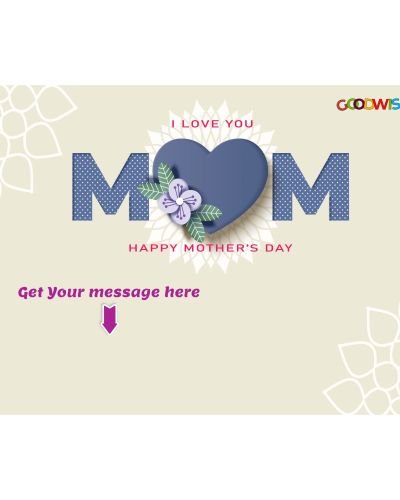 Mothers Day Message on 4″x6″ Photo Paper