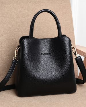 New 3 Main Pocket Leather Luxury Handbag