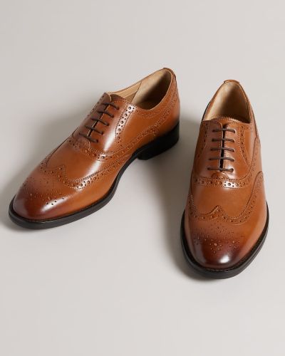 Ted Baker LONDON Amaiss Formal Leather Brogue Shoes (Size in UK)