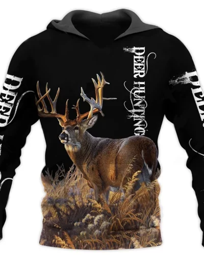 Deer Art 3D Print Newest Camo Hunting Animals Hoodie Men Women Hooded Sweatshirt Jacket Long Sleeve Fashion Leisure Street Tops