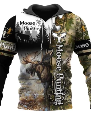 Deer Art 3D Print Newest Camo Hunting Animals Hoodie Men Women Hooded Sweatshirt Jacket Long Sleeve Fashion Leisure Street Tops