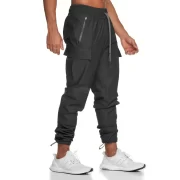 HOUZHOU Cargo Pants Sport Men Jogging Waterproof Pants Man Outdoor Casual Trousers Sweatpants Male Joggers Tracksuit Men Bottom