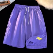 LAPPSTER-Youth Colorful Quick-drying Y2k Gym Sweat Shorts 2023 Summer New Sport Running Training Streetwear Basketball Short