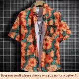 Men-Short-Sleeve-Ice-Silk-Breathable-Summer-Fashion-Printed-Shirt-Half-Sleeve-Casual-Loose-Fit-Comfortable