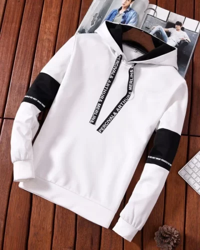 Men’s Hoodies Long Sleeve Casual Printing With Letter Sweatshirt New Spring Hip Hop Pullover Sports Top Male Hooded Sweatshirt