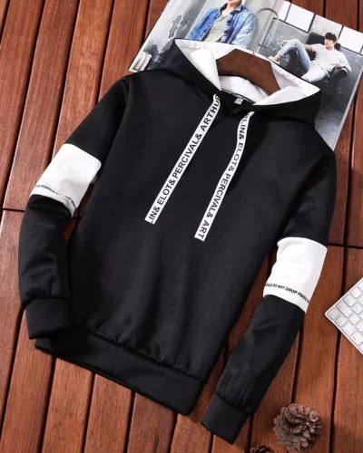 Men’s Hoodies Long Sleeve Casual Printing With Letter Sweatshirt New Spring Hip Hop Pullover Sports Top Male Hooded Sweatshirt