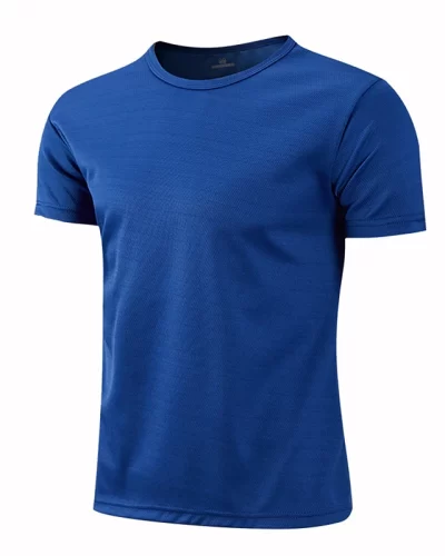 T-shirt Gym Jerseys Fitness Shirt Trainer Running T-shirt Men Breathable Sportswear Class Service Quick-drying Round Neck Sport