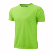 T-shirt Gym Jerseys Fitness Shirt Trainer Running T-shirt Men Breathable Sportswear Class Service Quick-drying Round Neck Sport