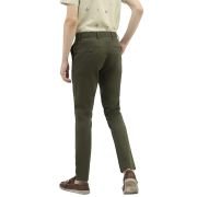 UCB Men Cotton Slim Fit Chinos Trousers Cropped Olive