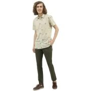 UCB Men Cotton Slim Fit Chinos Trousers Cropped Olive