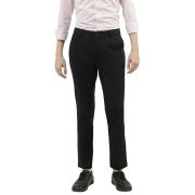 UCB Men Cotton Slim Fit Chinos Trousers Cropped Black