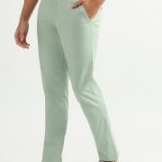 UCB Men Cotton Slim Fit Chinos Trousers Cropped