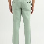 UCB Men Cotton Slim Fit Chinos Trousers Cropped